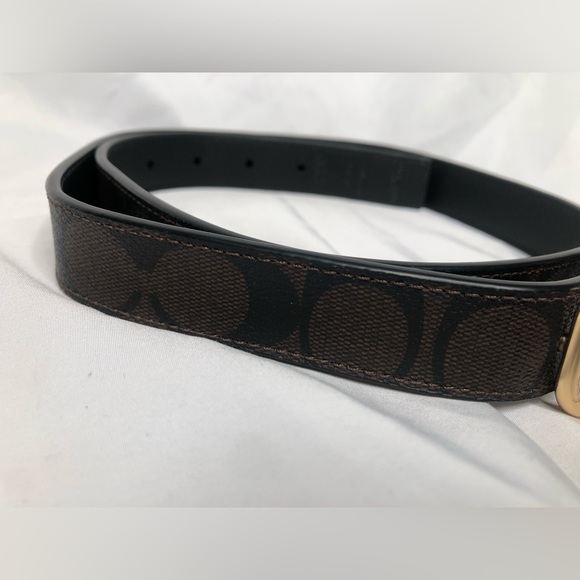 Coach New York Leather Belt— VERY NICE —33.5in Length - Picture 3 of 12